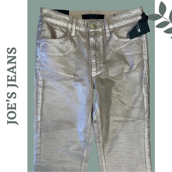 Joe’s Jeans  The Callie High Rise Cropped Bootcut Coated Color Daydream Size 26 - Picture 3 of 10